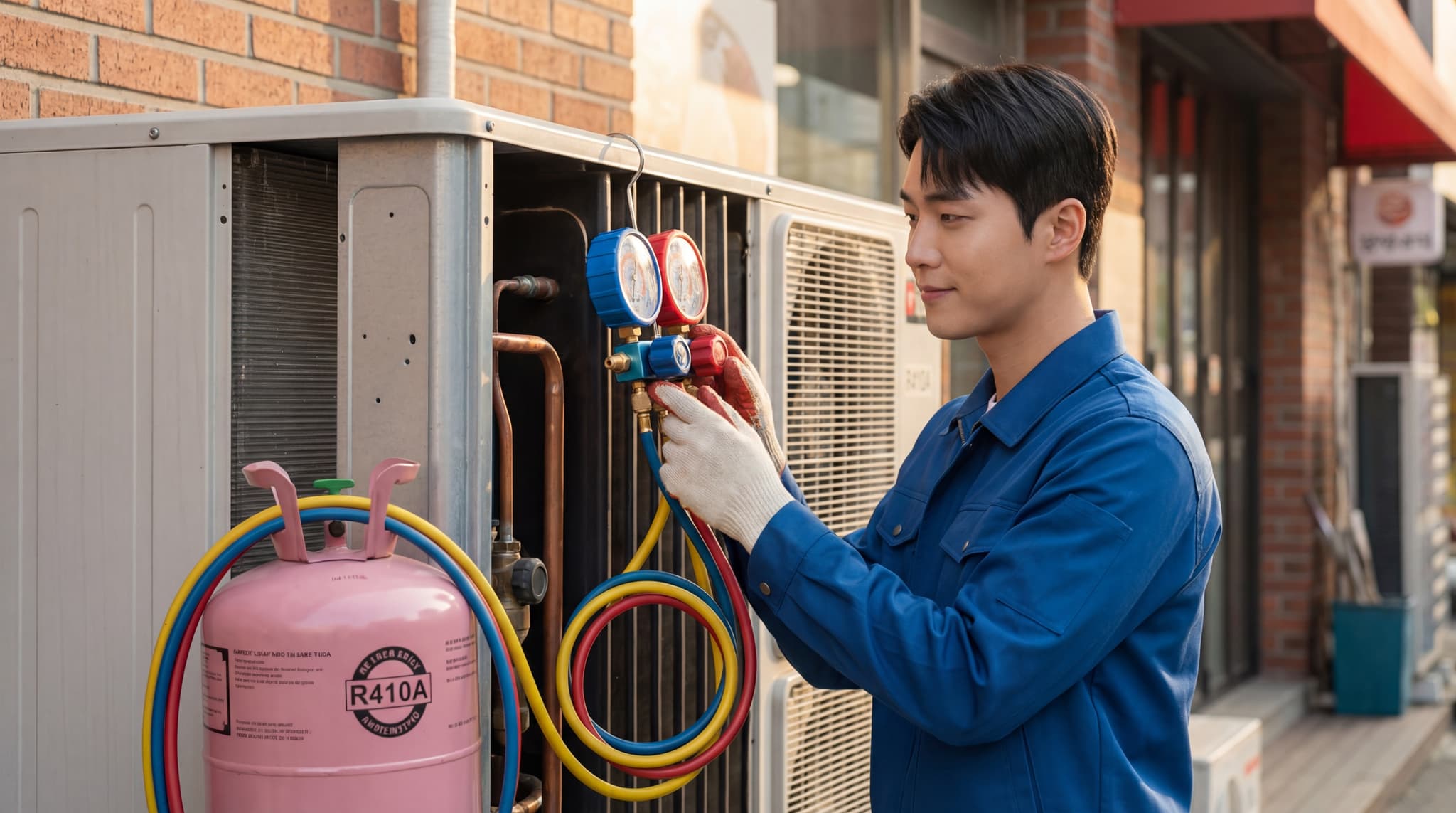 홈피스 에어컨 가스 충전