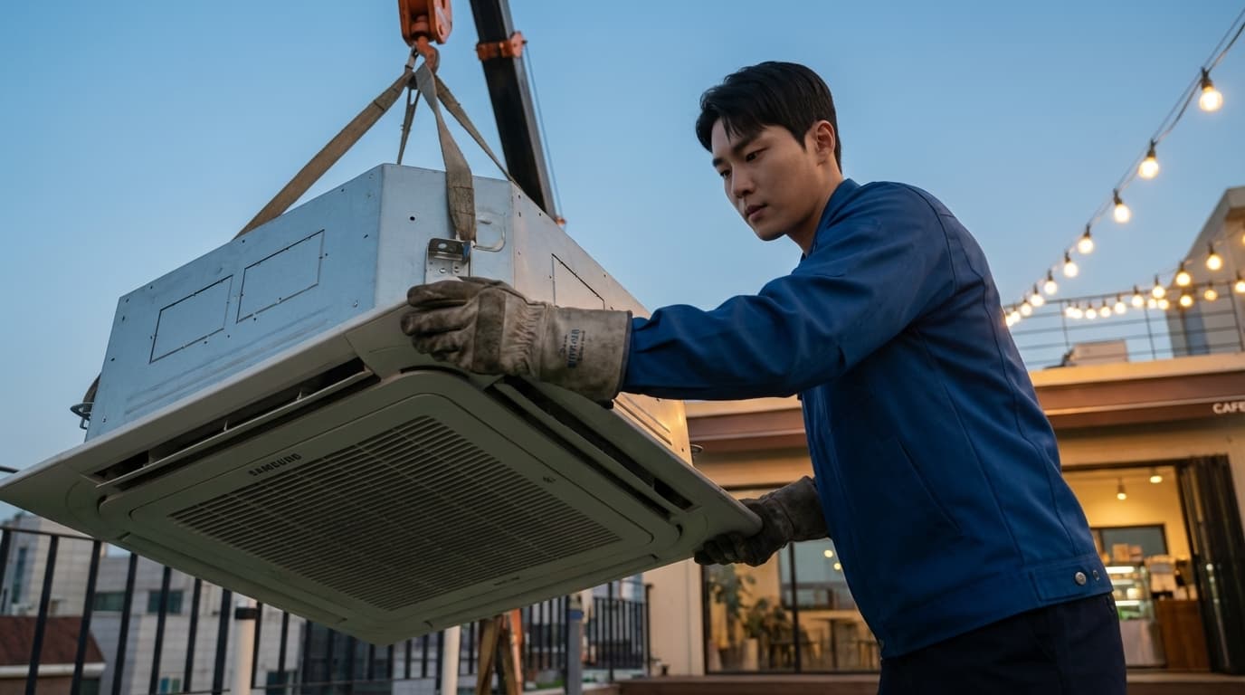 시스템 에어컨 설치
