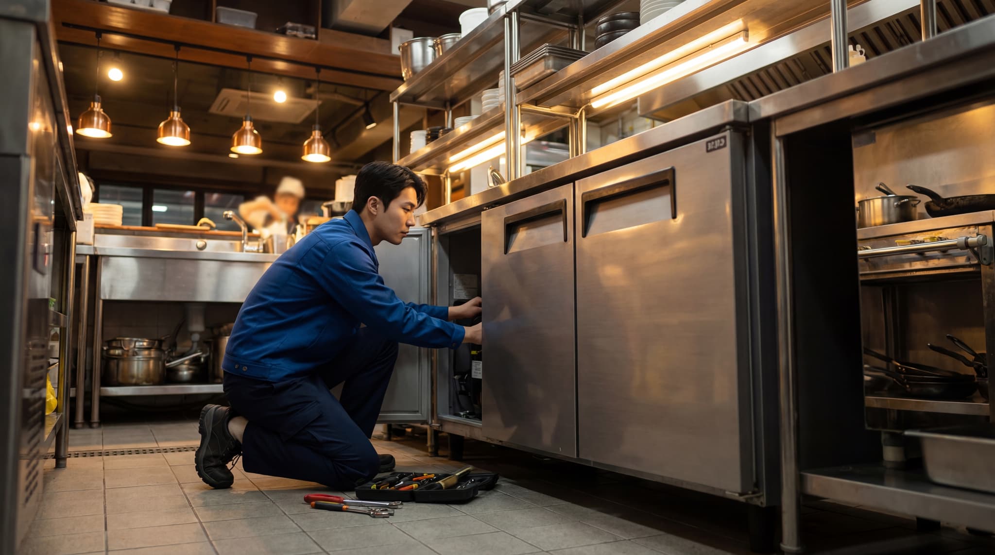 테이블 냉장고 수리