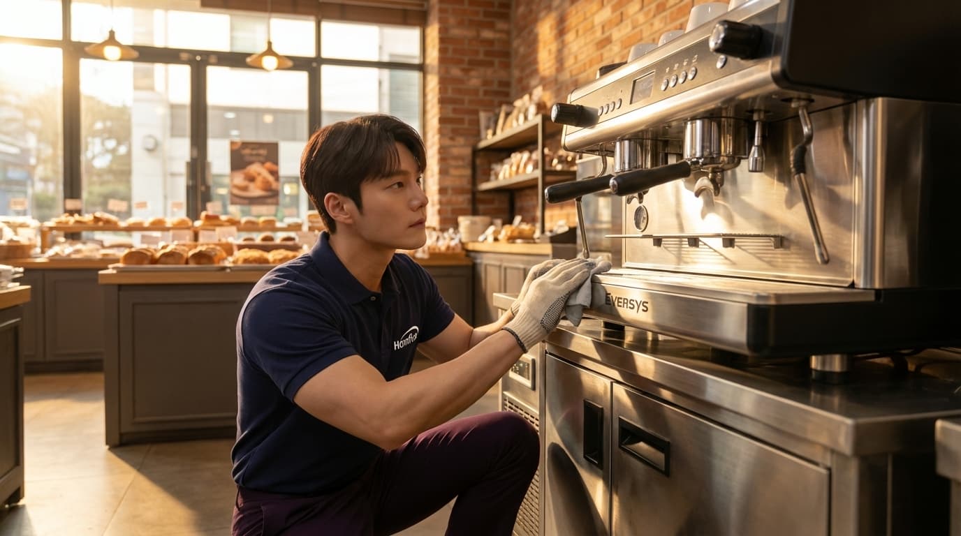 커피머신 세척 수리