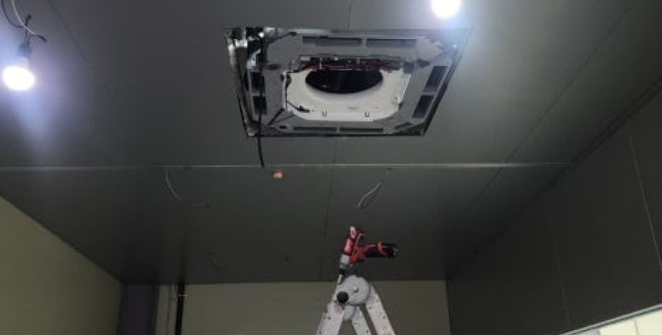 천정형 30평 냉난방기 3대 설치 사례