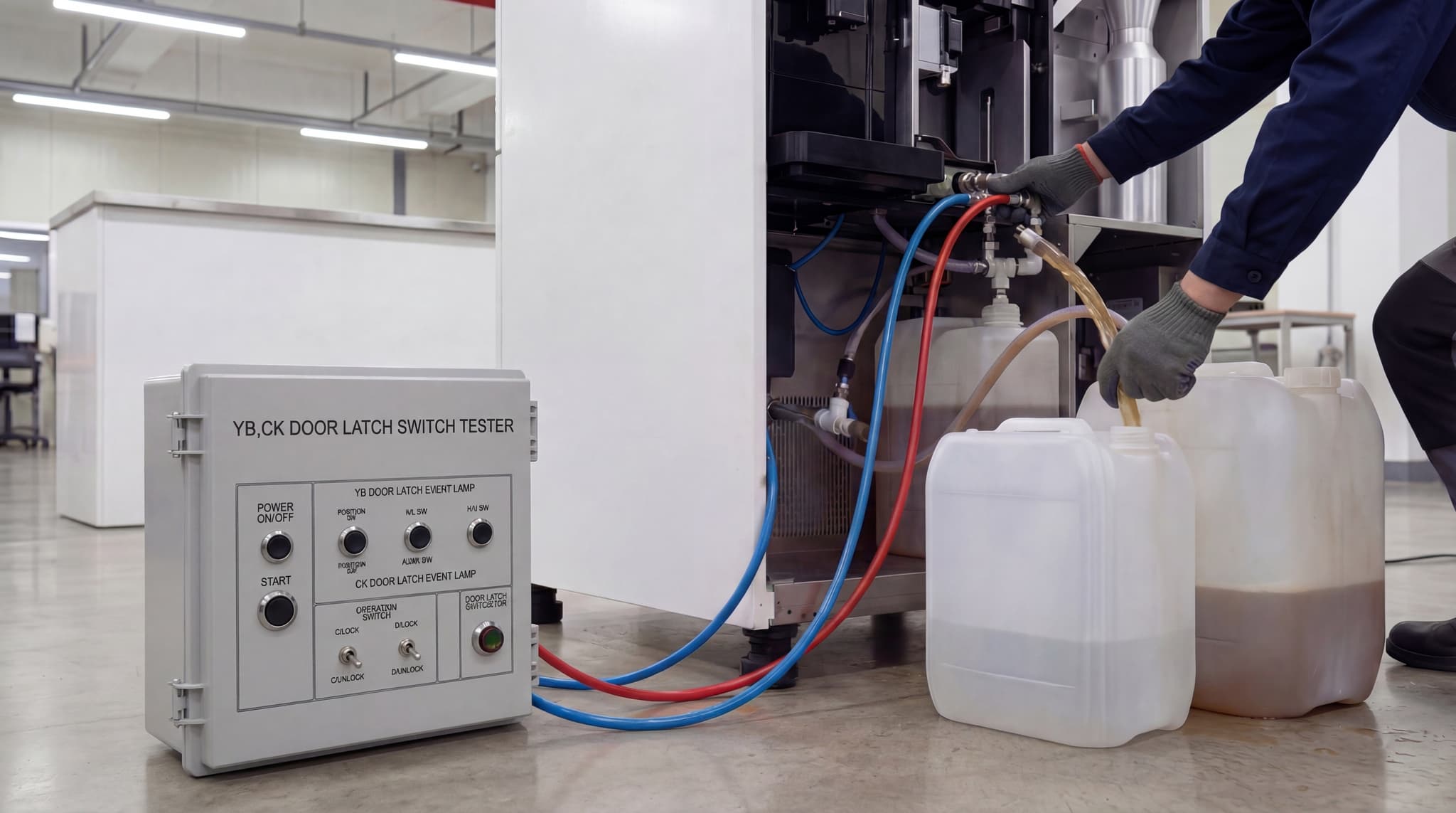 반자동 배관 디스케일링 작업