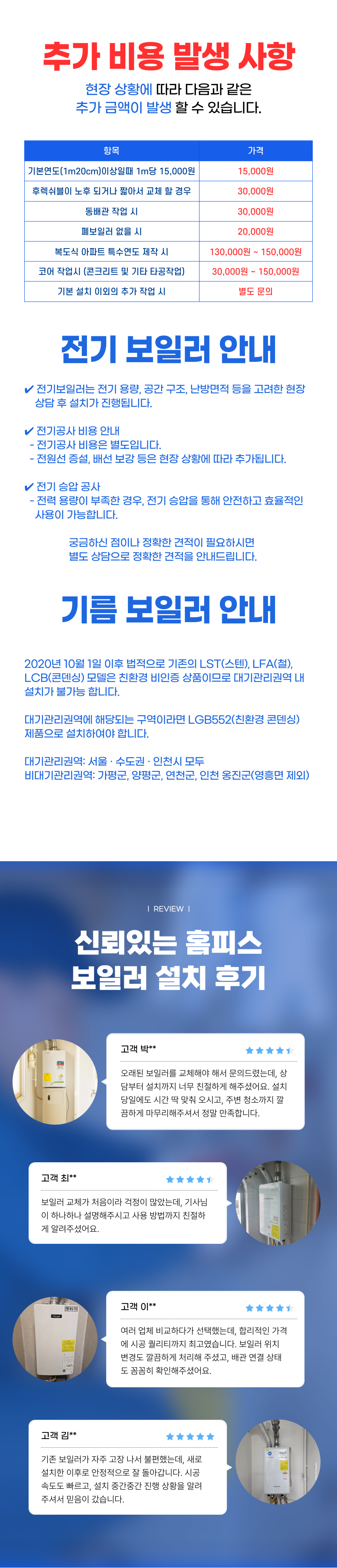 트윈알파ECO L11 시리즈 보일러 전문 설치 과정 5 - 홈피스 15년 경험의 전문 기술진