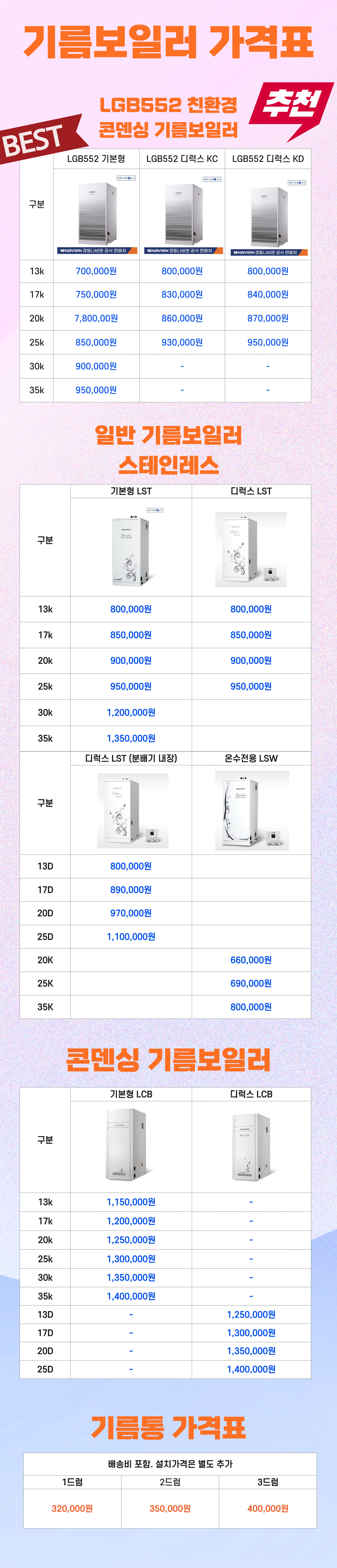 보일러 온수기 설치 교체 상담 상세 정보 3 - 경동나비엔 린나이 귀뚜라미 최저가 전문 설치 | 홈피스